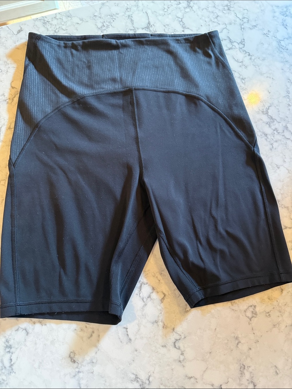 Lululemon High-Waist Black Women’s Active Bike Shorts - 8 inch inseam